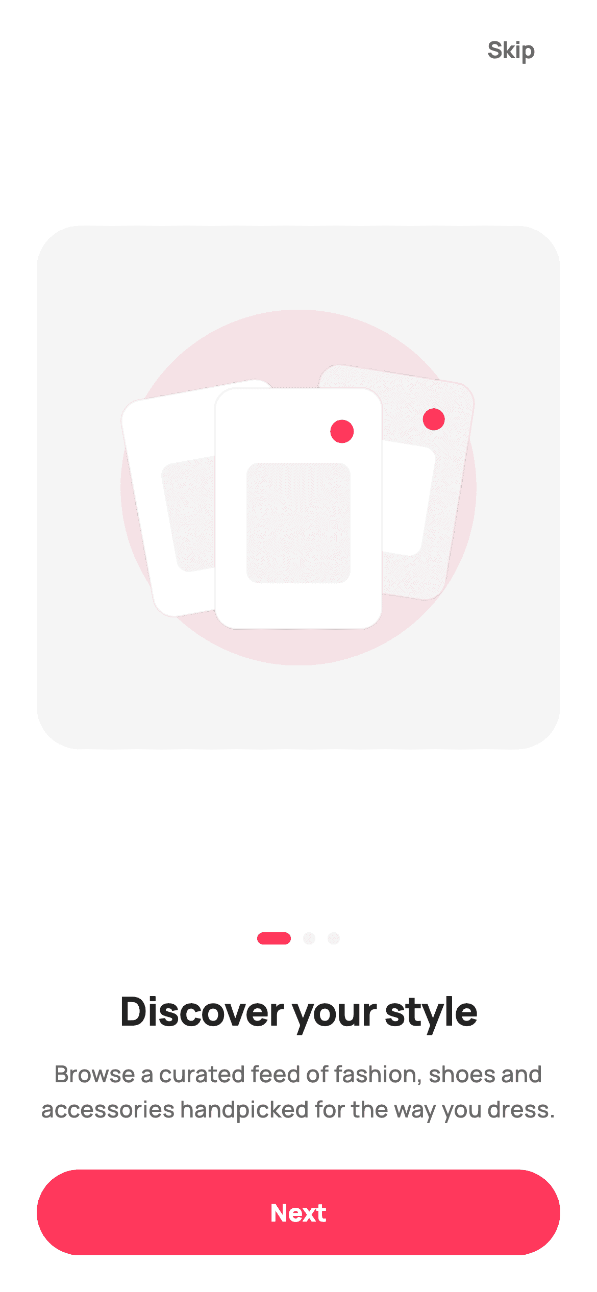 Discover Your Style — E-commerce Flutter screen
