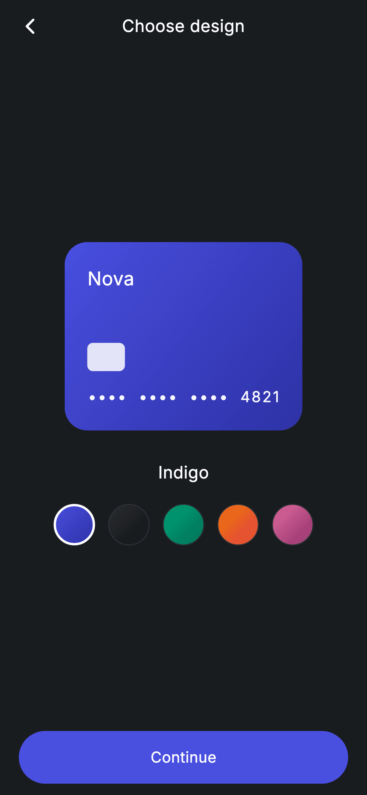 Fintech · Card Design — Fintech Flutter UI screen