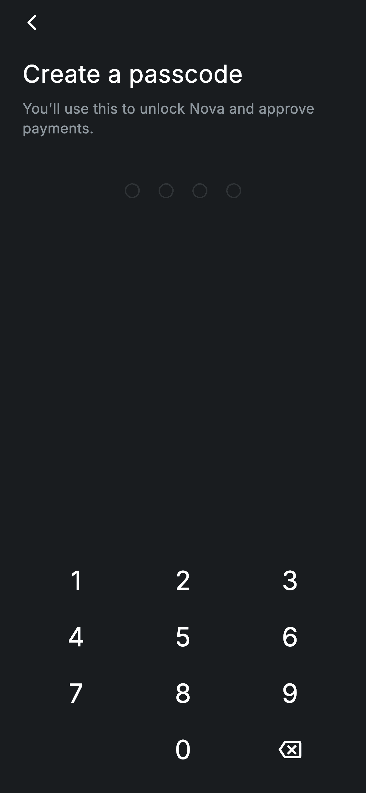 Fintech · Create Passcode — Fintech Flutter UI screen