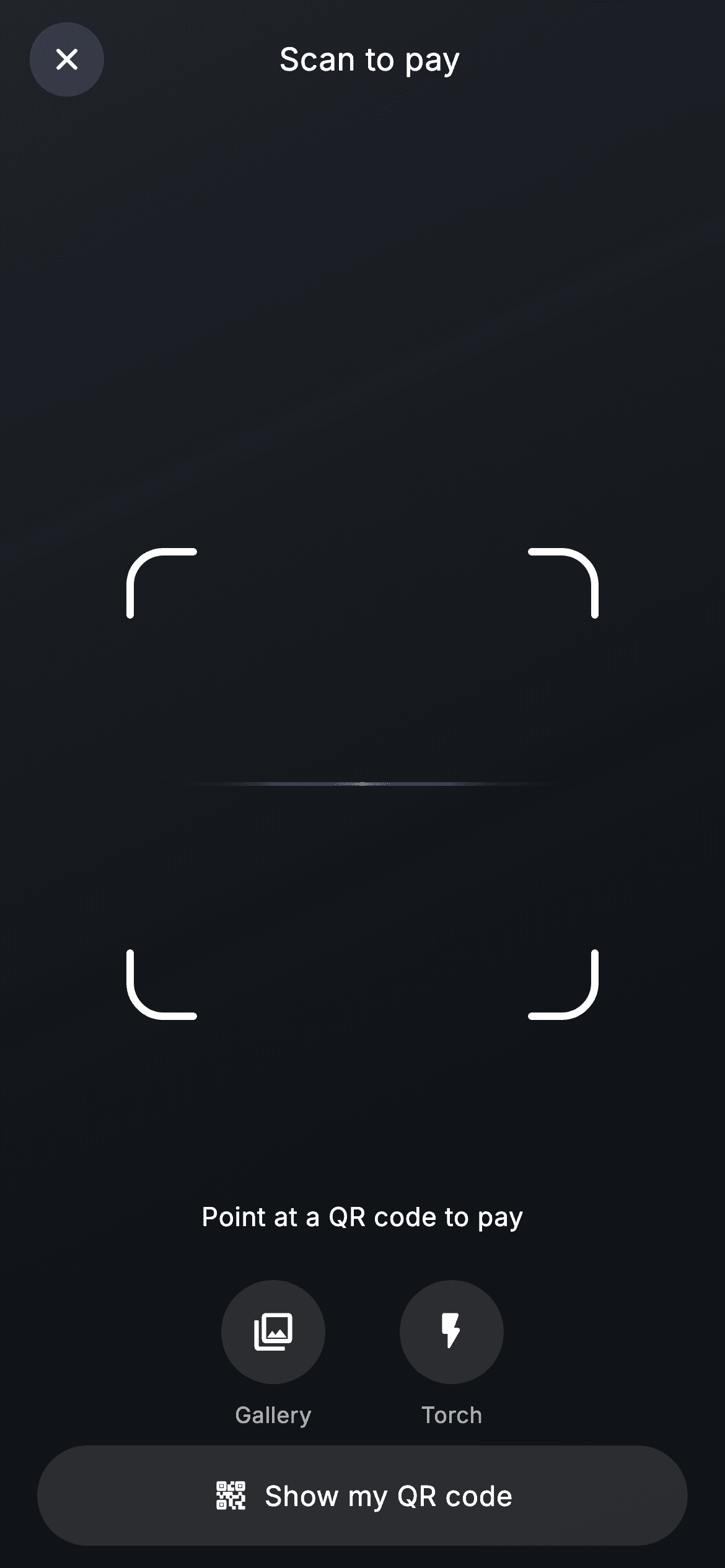 Fintech · Scan QR — Fintech Flutter UI screen