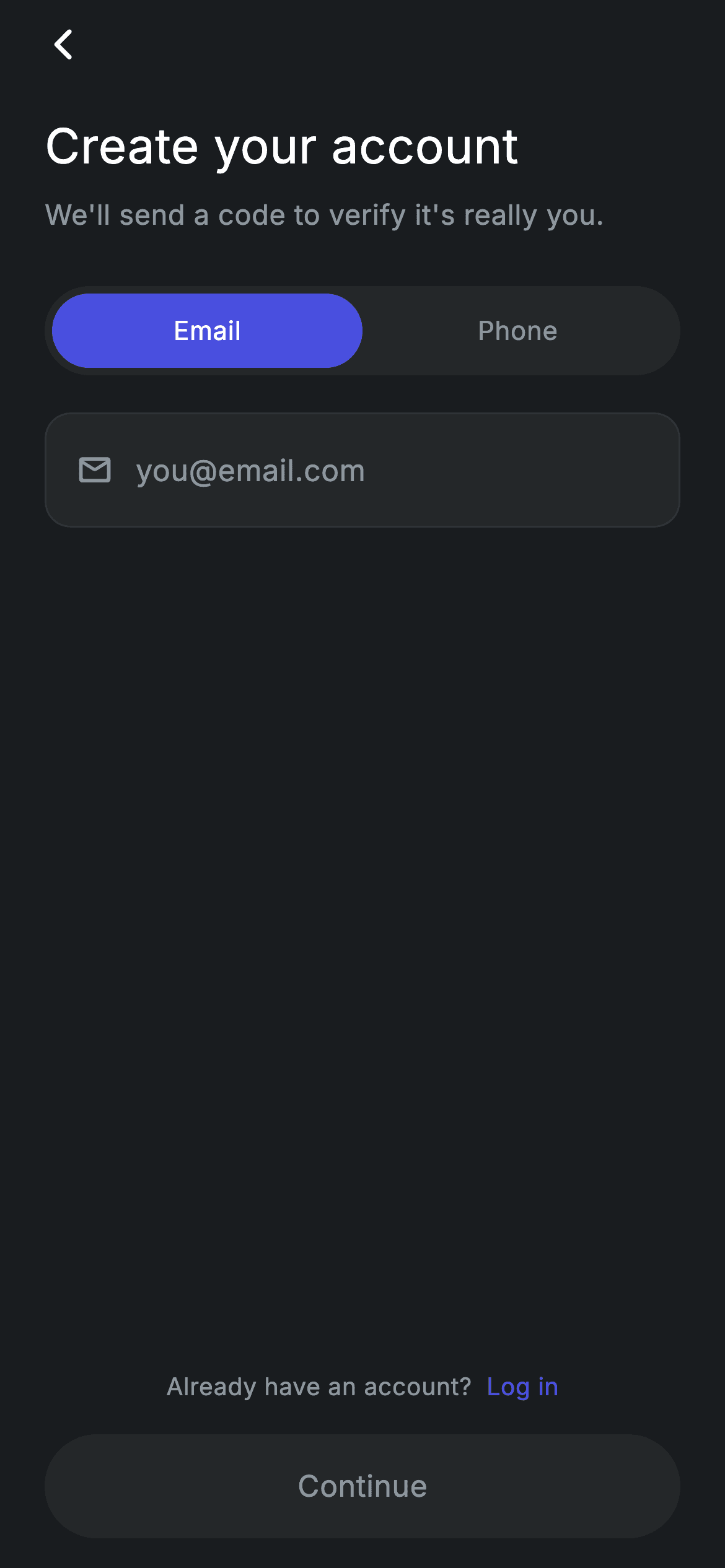 Fintech · Sign Up — Fintech Flutter UI screen