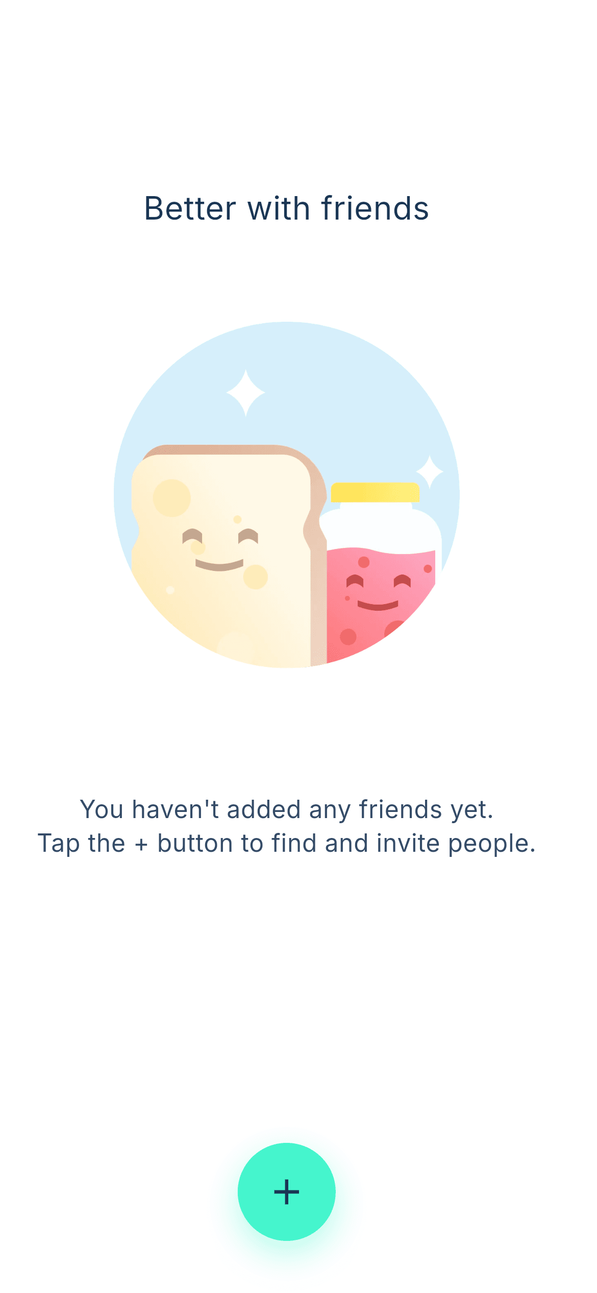 No Friends — Empty States Flutter screen