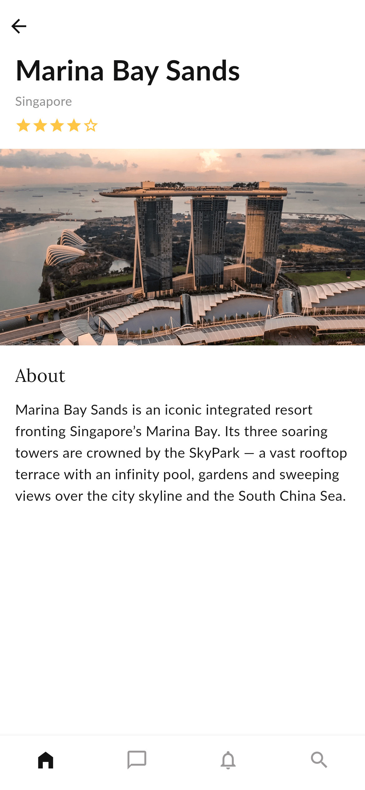Travel · Place — Travel Flutter UI screen